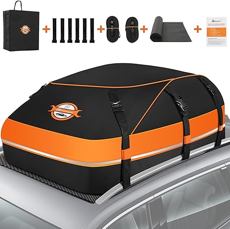 Sailnovo Rooftop Cargo Carrier, 20 cu ft Waterproof Roof Bag